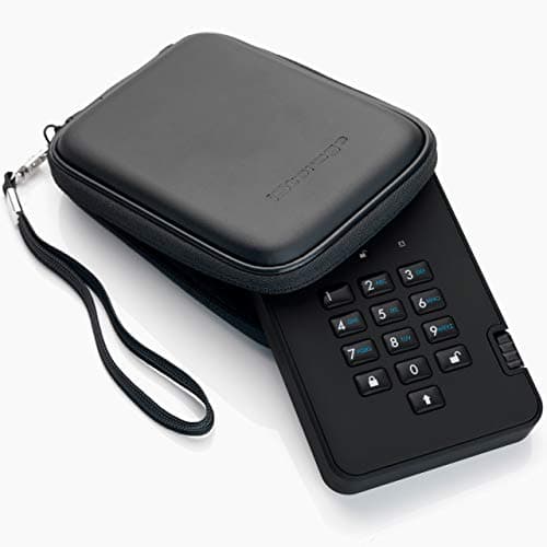 iStorage diskAshur2 HDD 2TB Black | Secure portable hard drive | Password protected | Dust & water resistant | Hardware Encryption — view 2