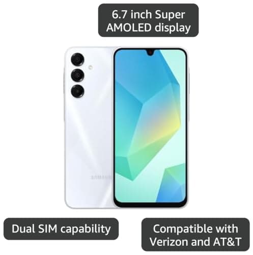 SAMSUNG Galaxy A16 4G LTE (128GB + 4GB) International Model SM-A165F/DS Factory Unlocked 6.7" Dual Sim 50MP Dual Cam (Case Bundle) (Gray) — view 2