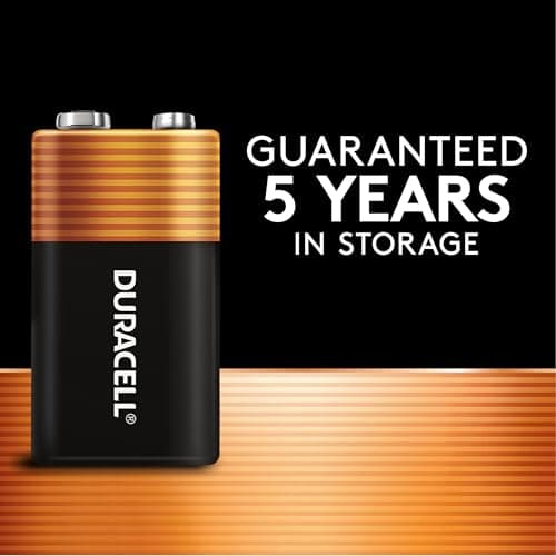 Duracell Coppertop 9V Battery, 6 Count (Pack of 1), 9 Volt with Long-Lasting Power, All-Purpose Alkaline 9V Battery for Household and Office Devices — view 2