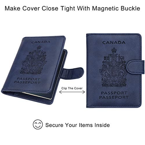 WALNEW RFID Blocking Passport Holder Travel Wallet Cover Case — view 4