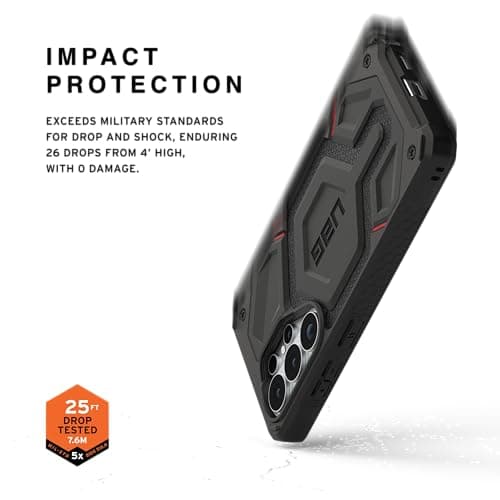 URBAN ARMOR GEAR UAG for Samsung Galaxy S26 Ultra Case 6.9" Monarch Pro - Magnetic Charging Compatible Rugged Military Drop Tested Protective Cover, Kevlar Black — view 3