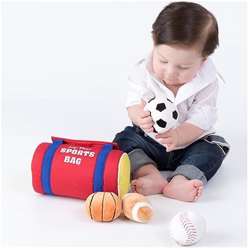 Baby GUND My First Sports Bag Stuffed Plush Playset, Baby Gift Toys for Boys and Girls Ages 1 & Up, 5 Piece, 8" — view 4