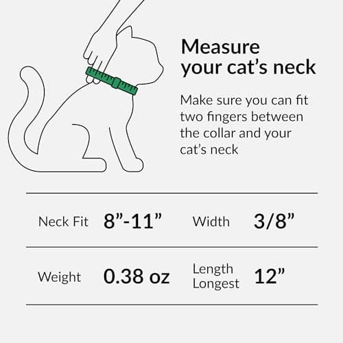 CollarDirect Leather Cat Collar with Bell - Kitten Collar, Small and Big Cat Collar for Boy Cats, Girl Cats with Safety Elastic Strap (Neck Fit 8"-11", Navy Blue) — view 3