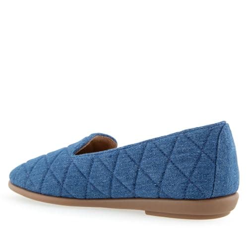 Aerosoles Womens Betunia Med Blue Quilted Denim 8 Medium — view 7