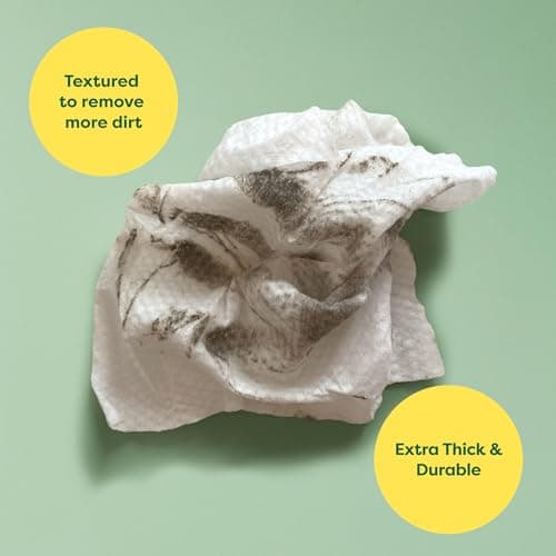 Earth Rated (A Canadian Company) Pet Wipes for Dogs and Cats, Hypoallergenic, Cleaning and Hydrating, for Grooming Paws, Body and Butt, Unscented, 100 Count — view 3