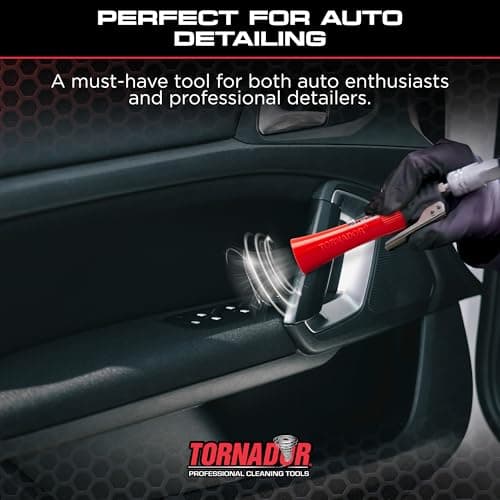 Tornador Z-007 Mini | Compact High-Pressure Car Cleaning Tool | Ergonomic Design Speeds Up Interior Detailing | Works with Air Compressor | Powerful & Portable — view 6