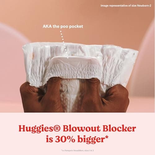 HUGGIES Diapers Size 1 - Little Snugglers Disposable Baby Diapers, 198ct, One Month Supply — view 9