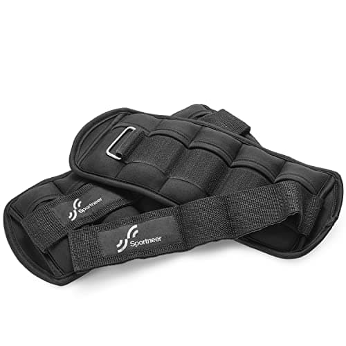 Sportneer Adjustable Ankle Weights Set - 1 Pair (2-10 lbs) Removable Sandbags for Women & Men, Comfortable Neoprene Leg Weights for Walking, Running, Pilates, Yoga, Home Workout & Physical Therapy — view 8