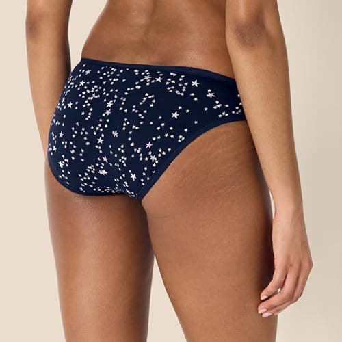 Amazon Essentials Women's 6-Pack Cotton Bikini Underwear Underwear, Stars & Dots, XL — view 3