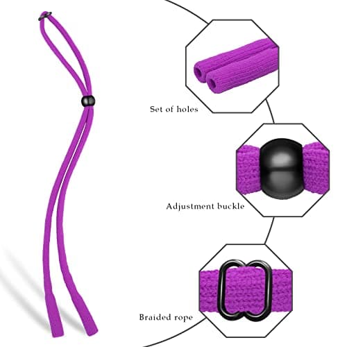 VOOGLASS Glasses Strap(6 PCS) Sports Eyeglass Strap,Adjustable Sunglasses Lanyard Neck Holders Cord Retainer for Men Women — view 3
