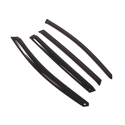 Tuningpros Window Visor Compatible with 2006-2014 Subaru B9 Tribeca, DGWV2-523 Outside Mount Deflector Rain Guard Dark Smoke, 4 Pcs Set
