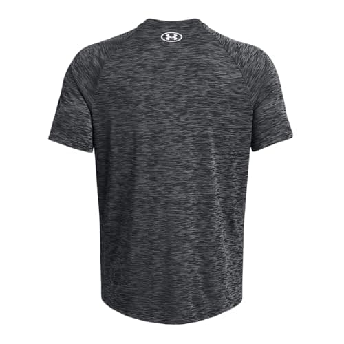 Under Armour Men's Tech Textured Short Sleeve T Shirt, (001) Black / / White, Large — view 5