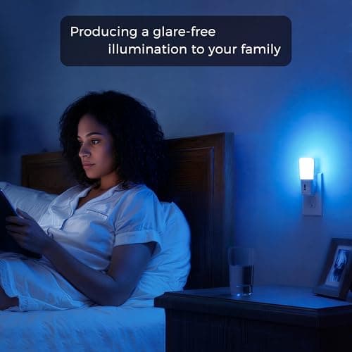 LOHAS-LED Blue Night Light Plug in, 2 Pack Dimmable LED Night Lights — view 5
