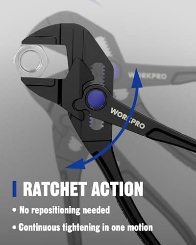 WORKPRO Mini Pliers Wrench, 4-Inch Wrench Pliers with Smooth Parallel Jaws — view 4