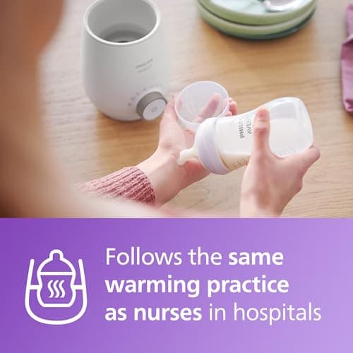 Philips Avent Premium Fast Bottle Warmer, with Smart Temperature Control, Water Bath Technology, Automatic Shut-off, Model SCF358 — view 2