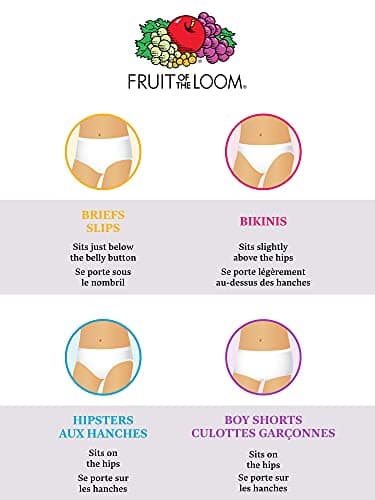 Fruit of the Loom girls Fruit Loom Cotton Bikini Style Underwear, 9 Pack - Cotton Assortment, 10 US — view 5