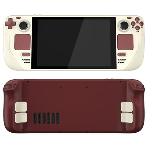 eXtremeRate DIY Full Set Shell with Buttons for Steam Deck LCD, Custom Faceplate Back Plate Replacement Shell for Steam Deck LCD - Classic FC Style [Console NOT Included] — view 3
