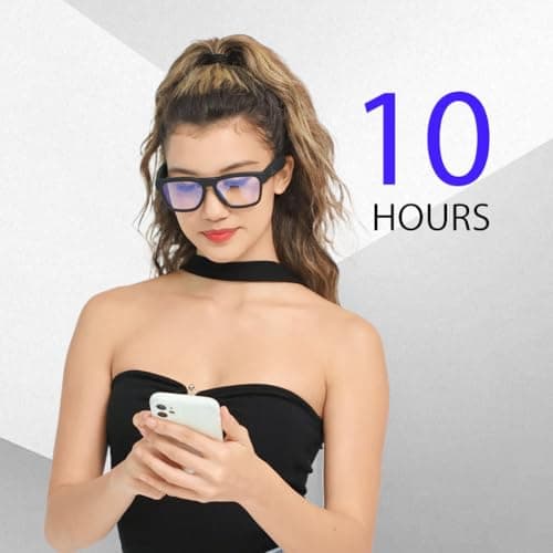 OhO sunshine Bluetooth Audio Sunglasses, Lightweight Open Ear Sport Glasses, 10H Playtime, UV400 ANSI Z87.1, Water Resistant with Voice Control