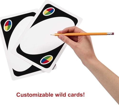 Mattel Games Giant UNO Card Game for Kid, Adult & Families, Color Blind Accessible & Customizable Large Deck — view 3