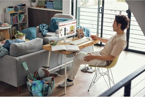 HP 2025 22" FHD All-in-One Desktop Computer • The New Version for Everyday Use • Latest 13th Gen Intel Quad-Core CPU • 8GB DDR5 • 128GB Storage • HDMI • Type-C • Wi-Fi • HD Webcam • Win11 Pro — view 5