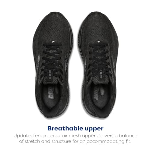 Brooks Men’s Ghost 17 Neutral Running Shoe - Black/Black/Ebony - 10.5 Medium — view 3