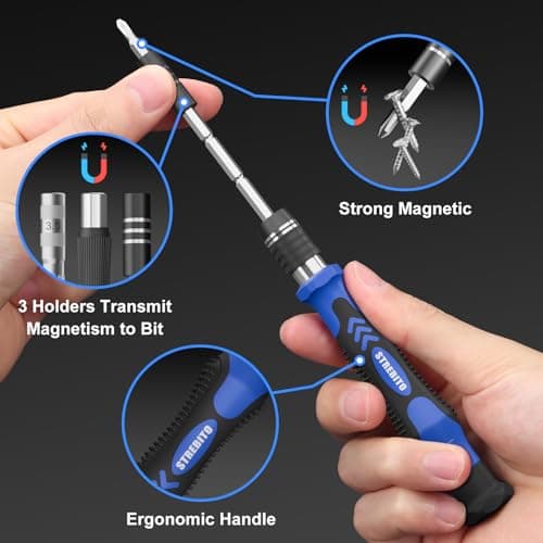 STREBITO Electronics Precision Screwdriver Sets 142-Piece with 120 Bits Magnetic Repair Tool Kit for iPhone, MacBook, Computer, Laptop, PC, Tablet, PS4, Xbox, Nintendo, Game Console — view 2