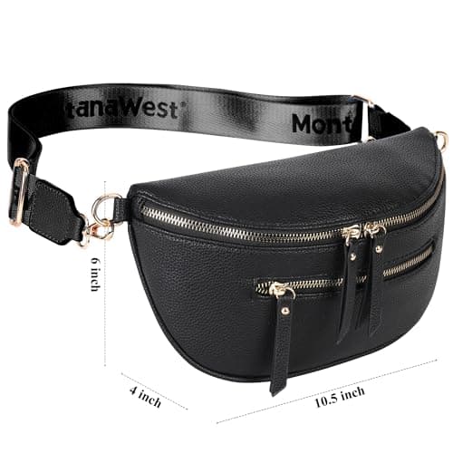 Montana West Crossbody Bags for Women Designer Sling Bag with Adjustable Strap MWC-248BK — view 3