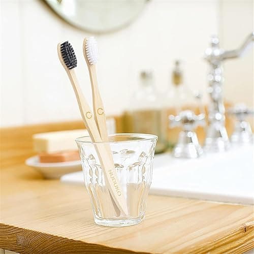 Bamboo Toothbrushes 10 Pack, BPA Free Plant Based Soft Bristle Toothbrush — view 5