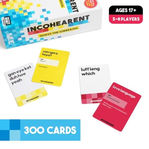 Incohearent by Relatable – Guess the Gibberish Party Game for Adults, Funny Card Game Activity for Groups, Bachelorette Party Favorite, Summer Fun for Game Night, Travel-Friendly with 300 Cards — view 5