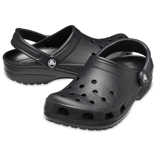 Crocs Unisex-Adult Classic Clogs, Black, 10 Men/12 Women — view 7