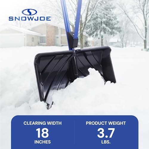 Snow Joe Snow Shovel with 18-Inch Blade and Assist Handle, 3.5 Lbs - Heavy-Duty Lightweight Shoveling Tool for Ice Removal, Shovelution SJ-SHLV01 — view 3
