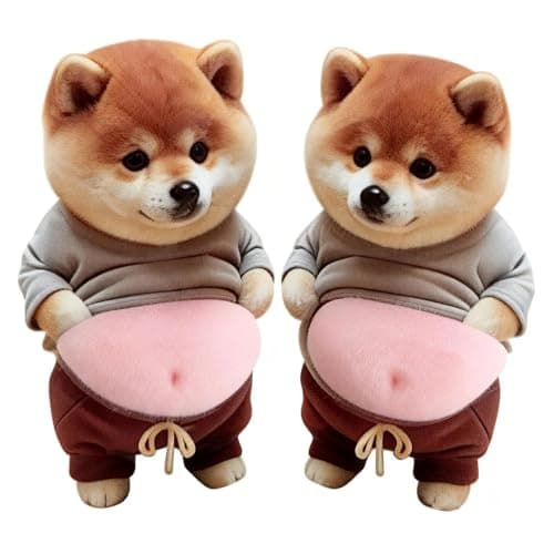 3D Cute Animal Belly Pads, Two of Each Kind, for Door Stoppers and Wall Protection, Silent Shock-Absorbing Pads, Suitable for Doorknobs, Refrigerators, Cabinets, Phones, and Car/Home Decoration — view 4