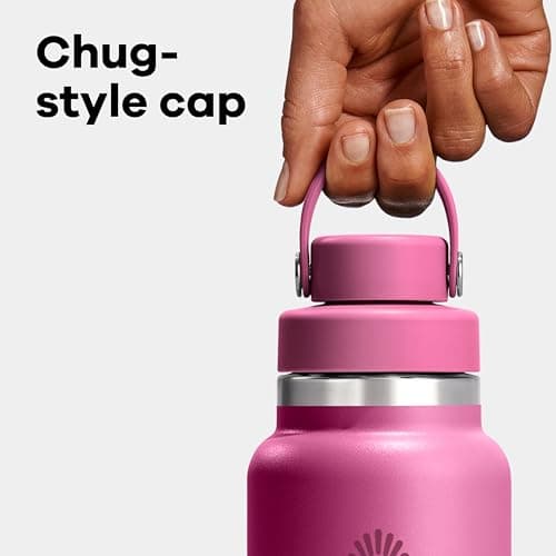 Hydro Flask Water Bottle - Insulated Stainless Steel - Wide Mouth Chug Lid, Non Spill, Leakproof in 24 Oz Aloe Green — view 3