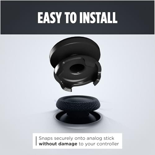 KontrolFreek FPS Freek Galaxy Black for PlayStation 4 (PS4) and PlayStation 5 (PS5) | Performance Thumbsticks | 1 High-Rise, 1 Mid-Rise | Black (Limited Edition) — view 6