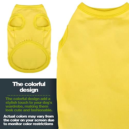 Elevate Your Dog's Fashion Quotient with Colorful and Breathable Sleeveless Cotton Shirts! Perfect Pet Apparel for Small to Medium Dogs Red M — view 3