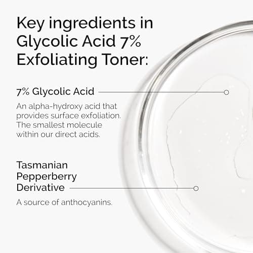 The Ordinary Glycolic Acid 7% Exfoliating Toner, Brightening and Smoothing Daily Toner for More Even-Looking Skin Tone, 3.4 Fl Oz — view 3