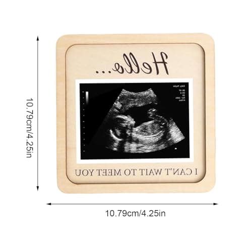 Pregnancy Announcement | 3x2 inch DIY Decorative Memory | Ultrasound Picture Frame Keepsake Box - for Kids Grandparents Home Decor Bedroom Shelf Apartment Party Holiday — view 5