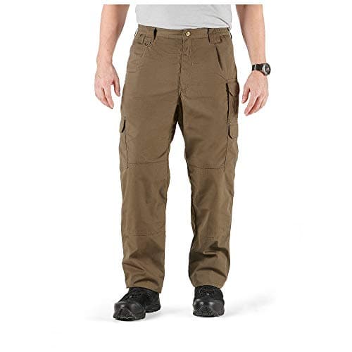5.11 Tactical Men's Taclite Pro Lightweight Performance Pants, Cargo Pockets, Action Waistband, Tundra, 42W x 30L, Style 74273