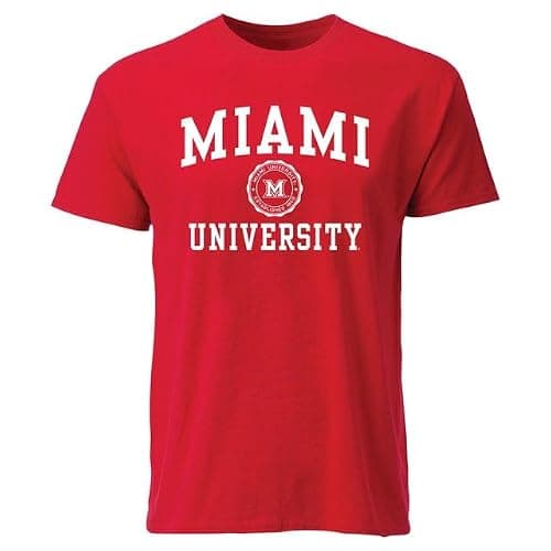 Barnesmith Miami University Redhawks Short-Sleeve T-Shirt, Heritage, Red, X-Large