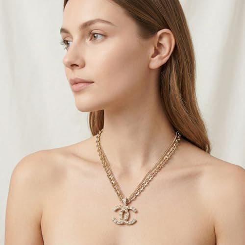 Beaucares 18K Gold Plated Necklace For Women Layered Stacked Pendant Necklaces Hypoallergenic Non Tarnish Birthday Gift Exquisite Jewelry — view 2