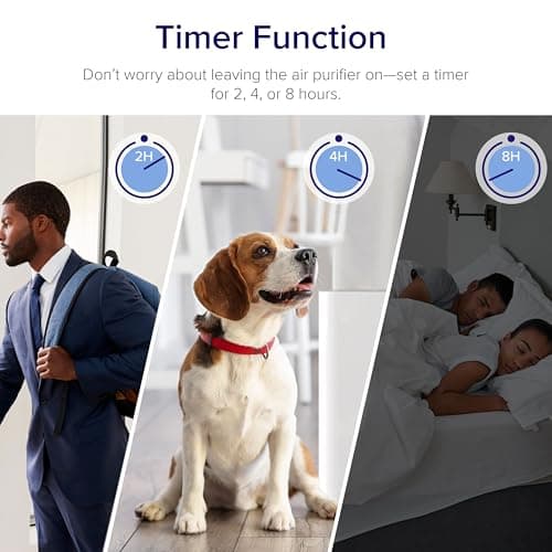 Levoit Air Purifiers for Large Room, Purificateur d'air with Washable Pre-Filter for Allergies, Dust, Pollen, Pet Hair, AHAM VERIFIDE, Odor & Smoke Eliminator for Medium Sized Rooms, Vital 100 — view 4