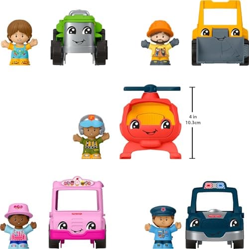 Fisher-Price Little People Toddler Toys Activity Vehicles & Figures Set, 10 Pieces for Preschool Pretend Play Kids Ages 1+ Years — view 5