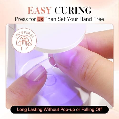 UNA GELLA Gel Nail Glue, Solid Nails Gl ue Gel 40g Lamp Curing Needed Soak Off G LUE Strong Nail G LUE G el for Acrylic Fake Nails Tips Extension Press On Nails for Gelly Tips — view 4