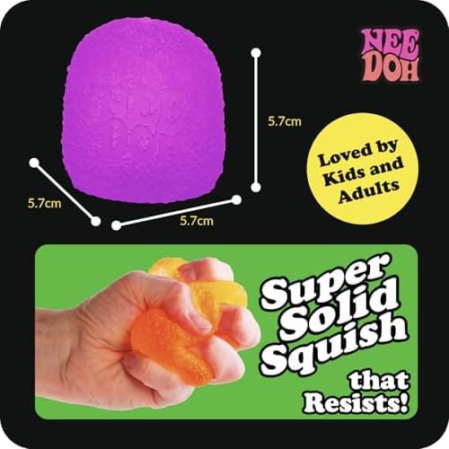 Schylling NeeDoh Gumdrop - Textured Sensory Toy with Super Solid Squish - 2.5" Tall - Colors May Vary (Pack of 1) — view 7