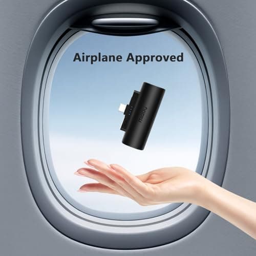 Miady 2-Pack Mini Portable Charger Built-in USB C Connector Small PowerBank — view 5