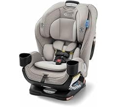 Graco Extend2Fit 3-in-1 Convertible Car Seat, 3 Modes – Rear Facing, Forward Facing Baby Car Seat and Highback Booster Seat, Adjustable Extension Panel for Extra Legroom, Ashten