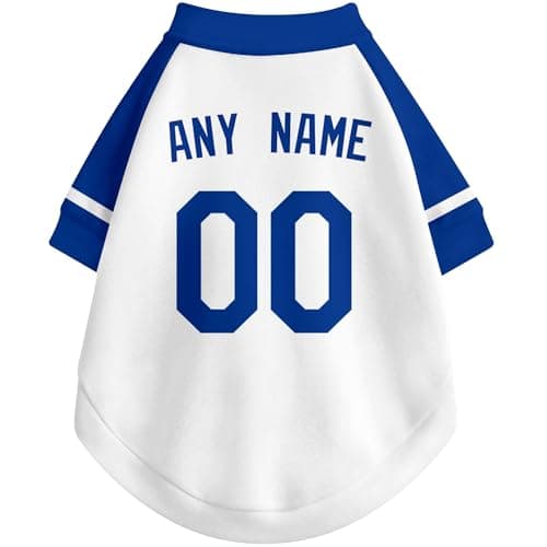 DALLASC Los Angeles Dog Clothes Jersey Style Personalized Custom Pet T Shirt with Name and Number for Small Medium Large Dogs — view 6