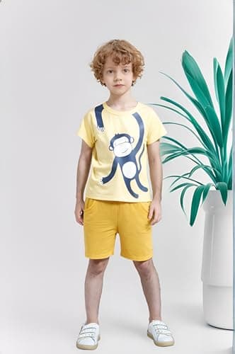 Winzik Boys 4-Pack Shirts,Toddler Boys' Tops Tees T Shirts Kids Short Sleeve Summer Clothes 2-8T (18-24 Months, 4-Pack 1#) — view 2