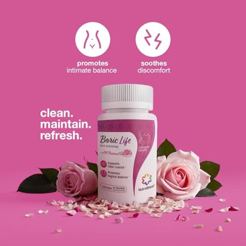 NutraBlast Boric Acid Vaginal Suppositories - 100% Pure Made in USA - Boric Life Intimate Health Support (30 Count) — view 5