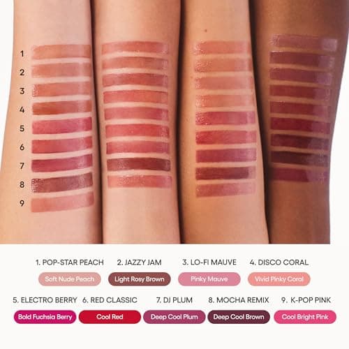LANEIGE JuicePop Box Lip Tint: 12‑HR Hydrating Lightweight Stain with Buildable Juicy Color & Nourishing Shine, a K‑Beauty Lip Essential for Long‑Lasting Comfort, Pop-Star Peach — view 4